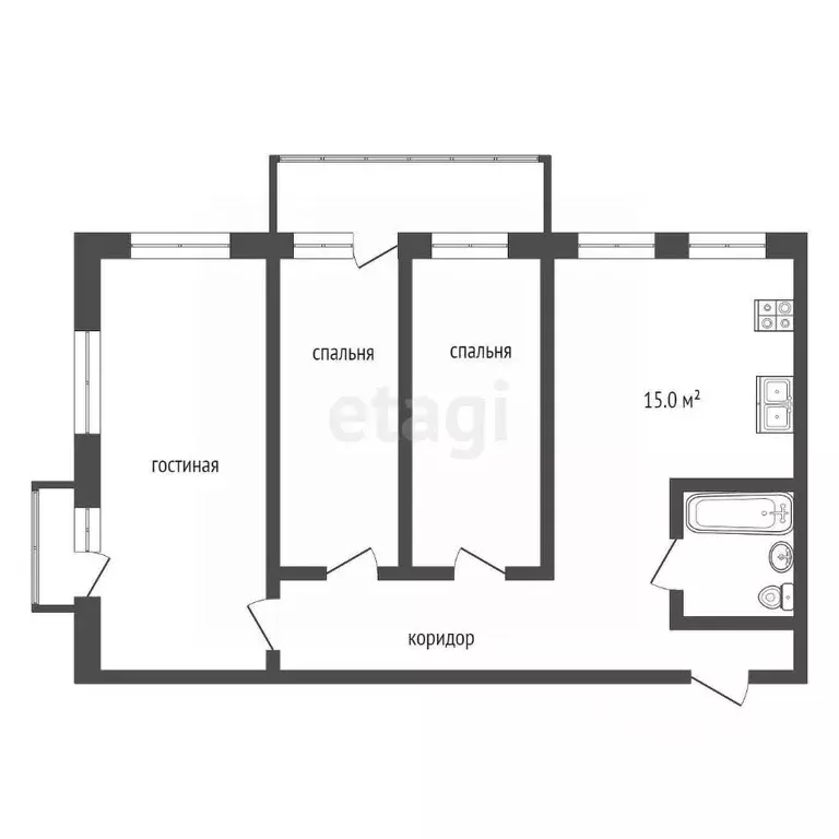 3-к кв. Крым, Ялта ул. Загородная, 17А (111.0 м) - Фото 1