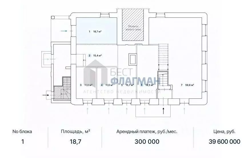 Помещение свободного назначения в Москва Бауманская ул., 33/2С3 (19 м) - Фото 2