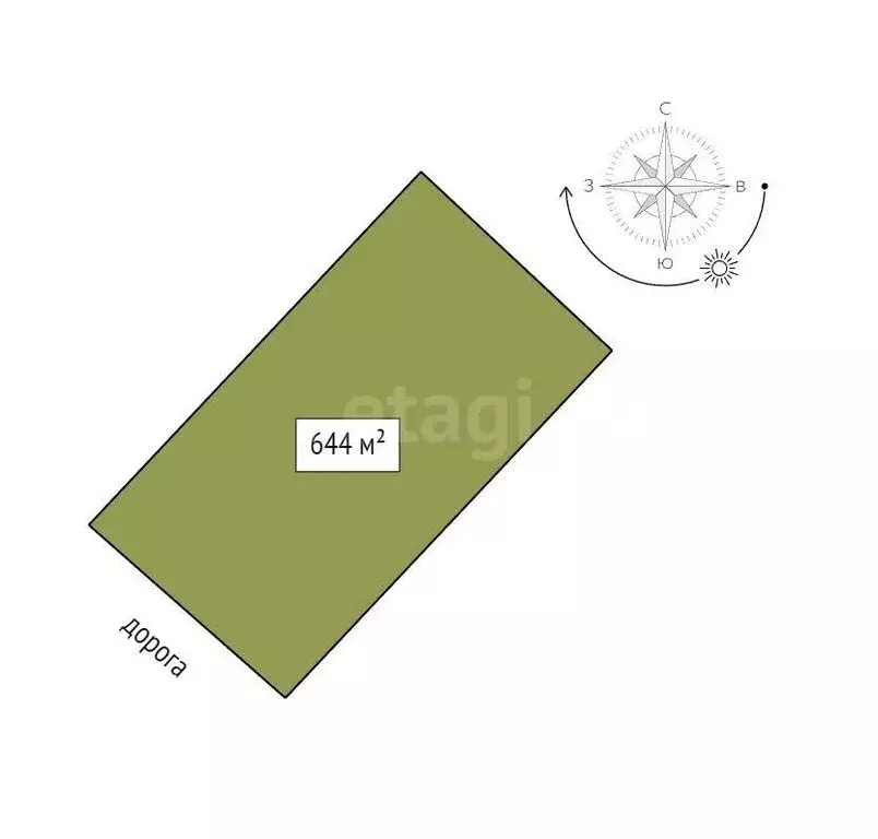 Участок в село Черниговское, Амбулаторная улица, 40 (6.44 м) - Фото 1