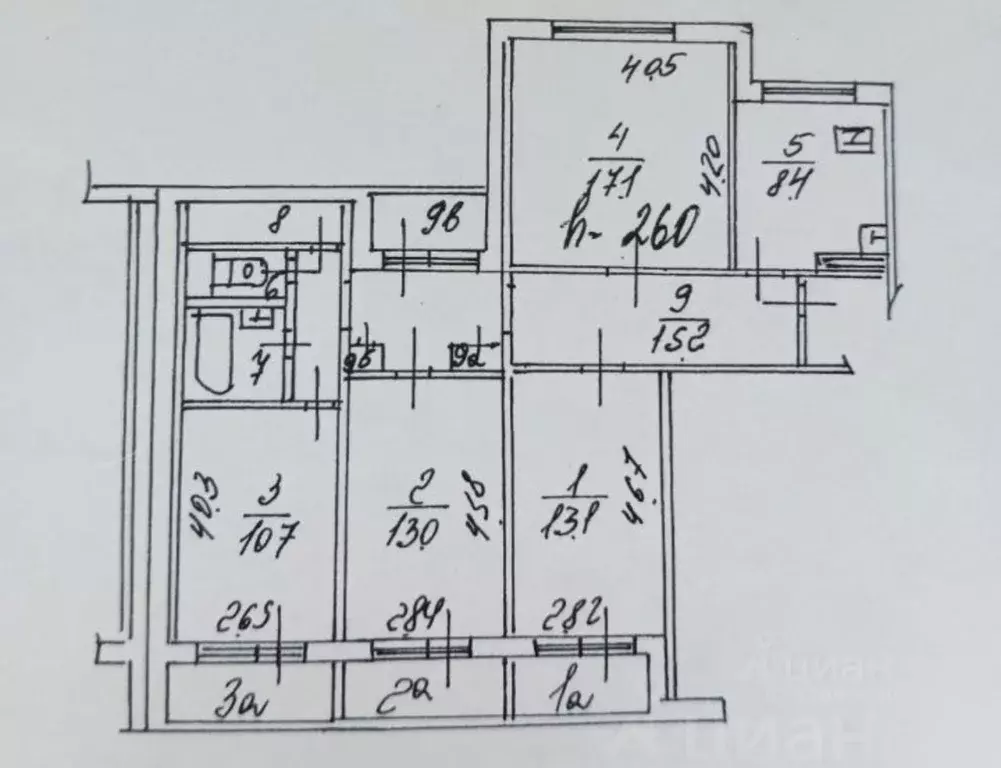 4-к кв. Москва Кантемировская ул., 29К2 (84.2 м) - Фото 1