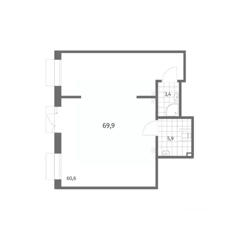 Помещение свободного назначения в Санкт-Петербург ул. Шкиперский ... - Фото 2