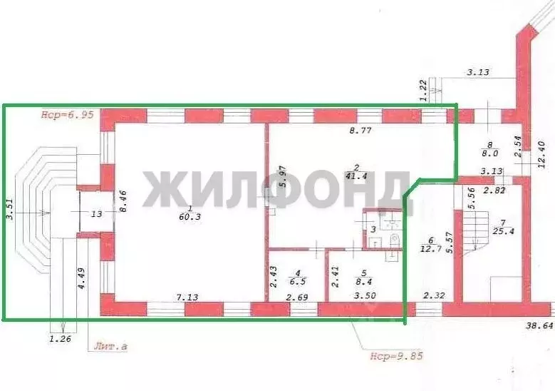 Торговая площадь в Новосибирская область, Новосибирск Юбилейный мкр, ... - Фото 1