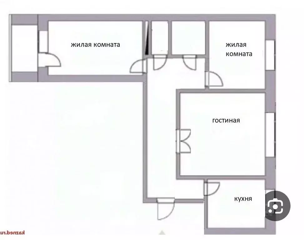 3-к кв. татарстан, казань горки-3 мкр, ул. дубравная (67.0 м) - Фото 1