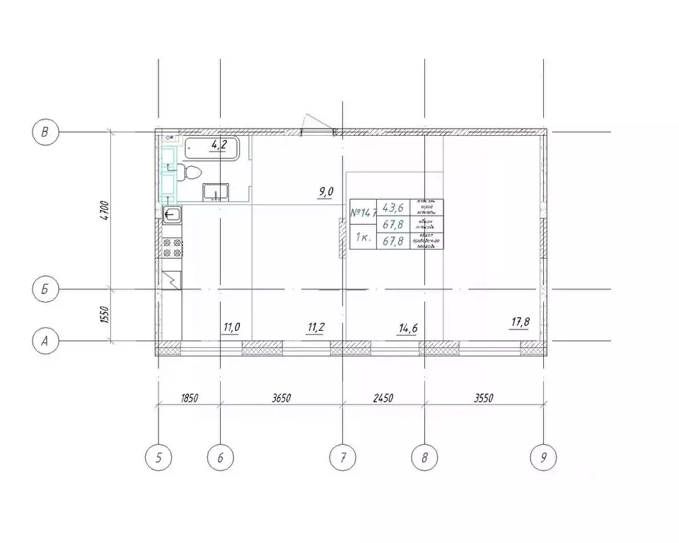 1-к кв. Приморский край, Большой Камень ул. Ленина, 14 (67.8 м) - Фото 1