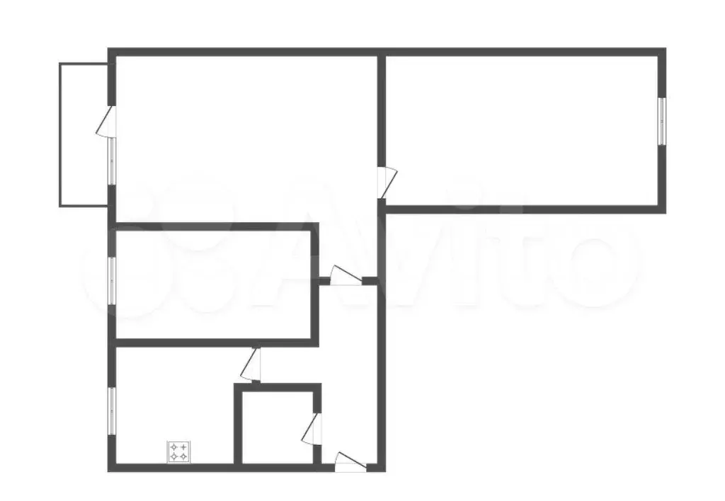 3-к. квартира, 60 м, 3/5 эт. - Фото 0