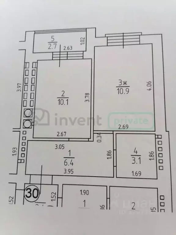 1-к кв. Калининградская область, Гурьевск бул. Рижский, 7 (33.2 м) - Фото 2