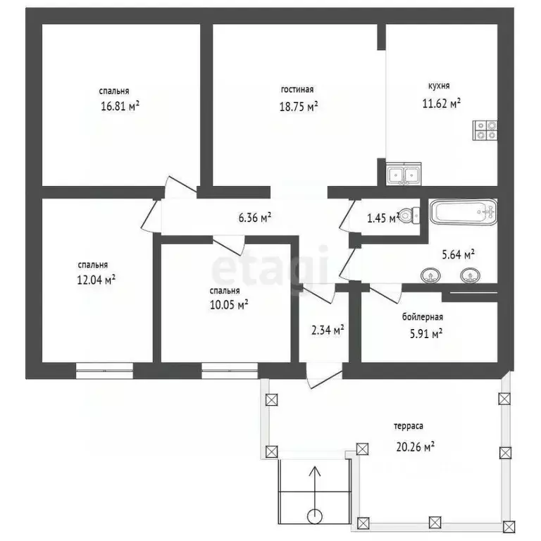 Дом в Ярославская область, Ярославский муниципальный округ, д. ... - Фото 1