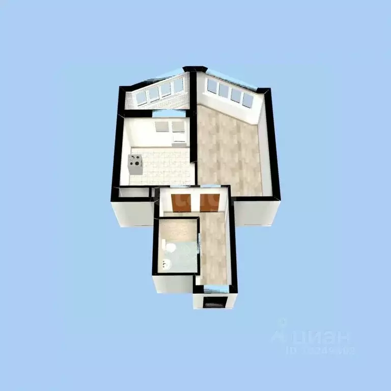 1-к кв. Башкортостан, Уфа просп. Дружбы Народов, 57/1 (38.5 м) - Фото 2