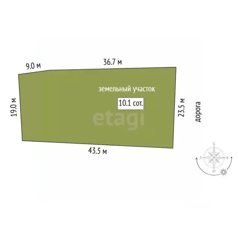 Участок в Тюменская область, Тюмень Поляна садовое общество, ул. ... - Фото 2