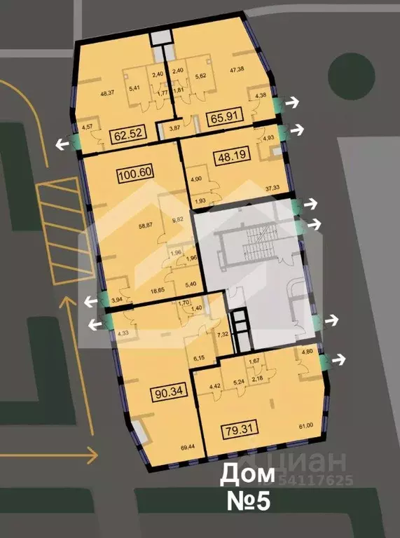 Торговая площадь в Московская область, Химки Планерный квартал жилой ... - Фото 2