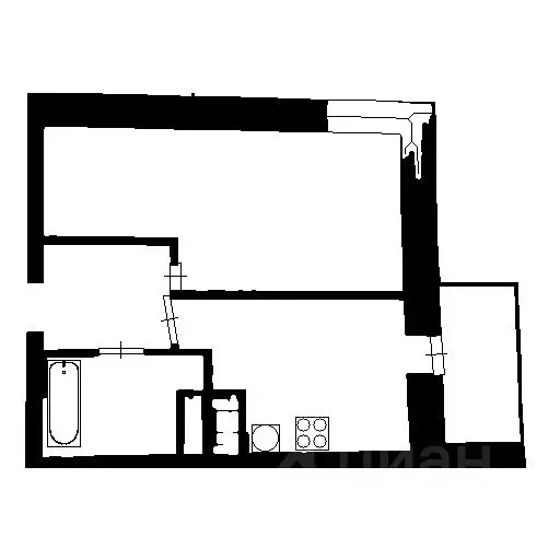 1-к кв. Санкт-Петербург Туристская ул., 28к1 (34.0 м) - Фото 1