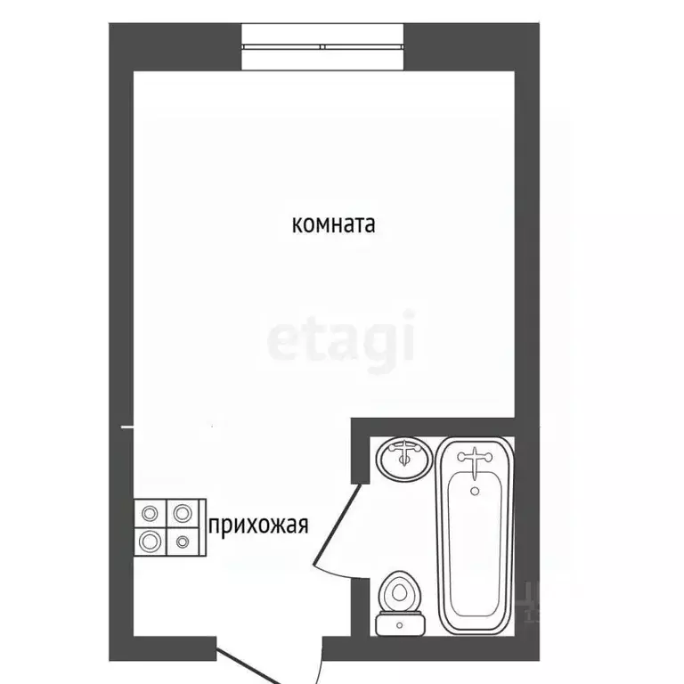 Студия Тюменская область, Тюмень ул. Энергетиков, 60а (17.3 м) - Фото 2