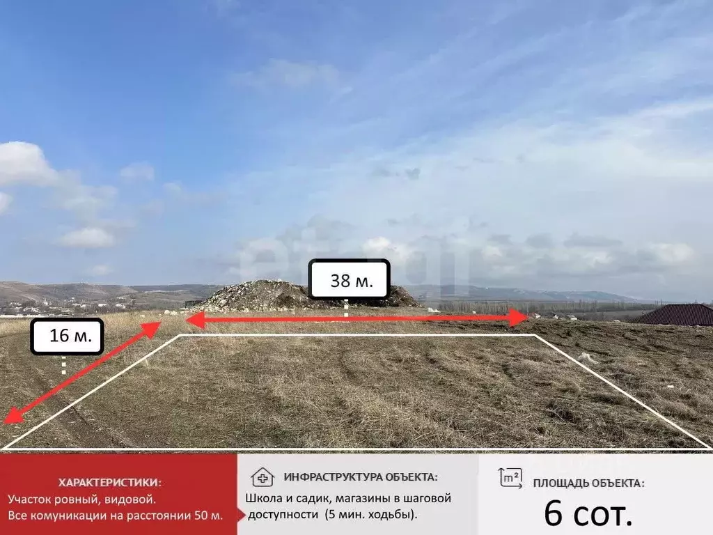 Участок в Крым, Симферопольский район, Трудовское с/пос, с. Ивановка ... - Фото 2