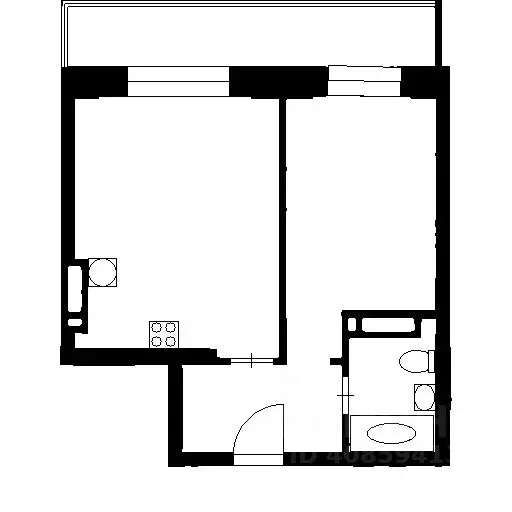2-к кв. Новосибирская область, Новосибирск ул. Николая Островского, 60 ... - Фото 2