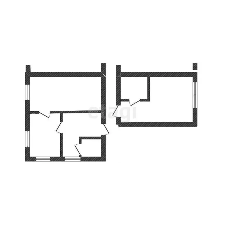 2-комнатная квартира: село Большетроицкое, улица Чапаева, 6 (59.2 м) - Фото 1