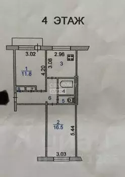 2-к кв. Ивановская область, Иваново ул. 1-я Балинская, 58 (50.0 м) - Фото 1