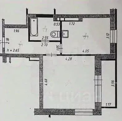 1-к кв. Удмуртия, Ижевск Парковая ул., 3 (45.0 м) - Фото 1