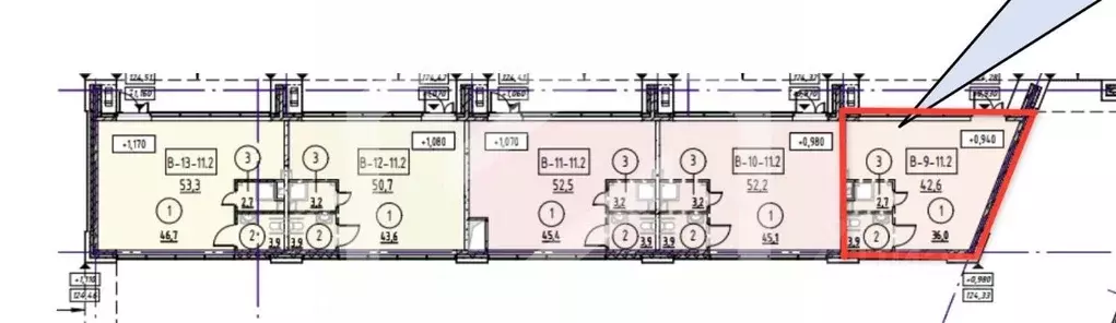Торговая площадь в Москва 3-я оч., Шагал жилой комплекс, к10 (43 м) - Фото 2