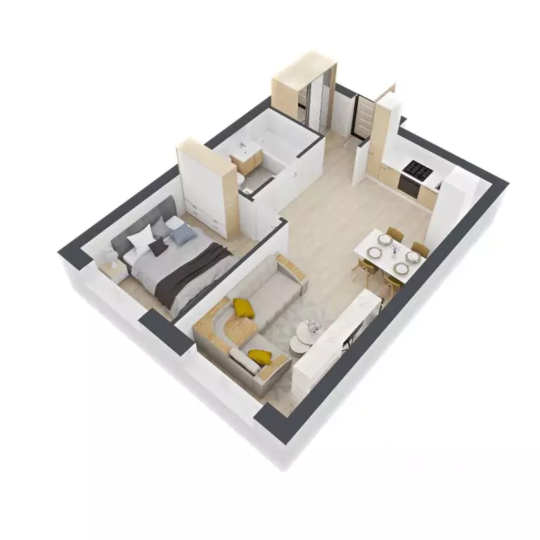 1-к кв. Нижегородская область, Нижний Новгород Северо-Восточная ул., 5 ... - Фото 2