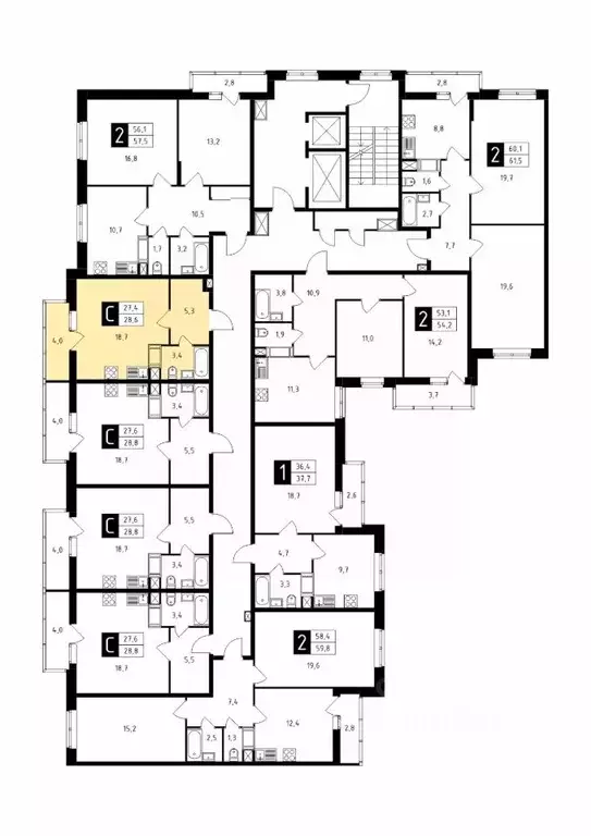 Студия Московская область, Подольск Красная Горка мкр, ул. Садовая, 14 ... - Фото 1