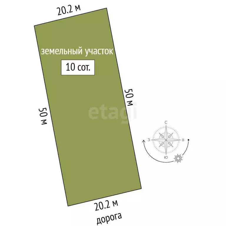 Участок в Баксан, Мало-Кабардинская улица (10 м) - Фото 1