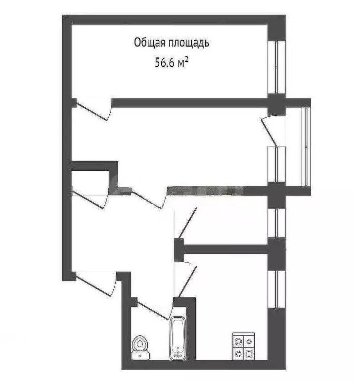 3-комнатная квартира: Бийск, улица Александра Можайского, 8 (56.6 м) - Фото 1