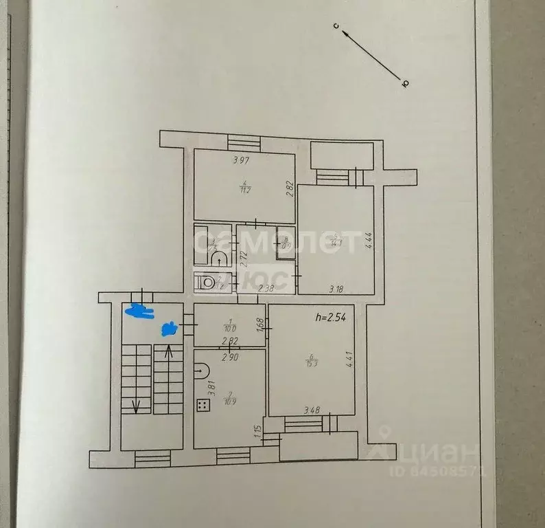 3-к кв. Калужская область, Дзержинский район, Товарково городское ... - Фото 2