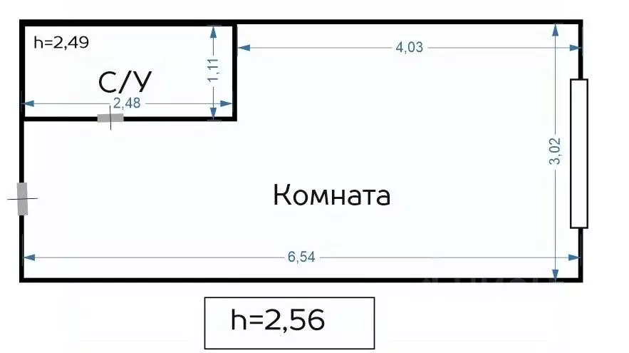 Студия Москва просп. Андропова, 10 (19.0 м) - Фото 2