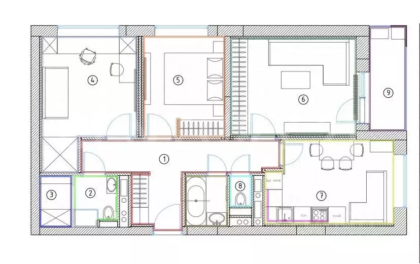Квартира, 3 комнаты, 75 м - Фото 2