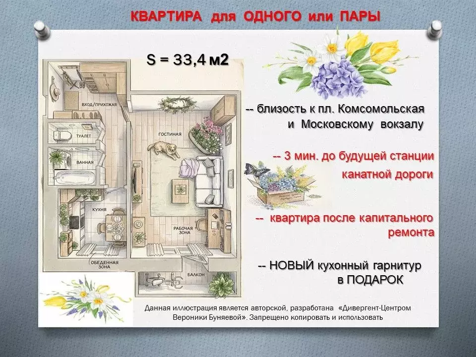 1-к кв. Нижегородская область, Нижний Новгород ул. Адмирала Макарова, ... - Фото 1