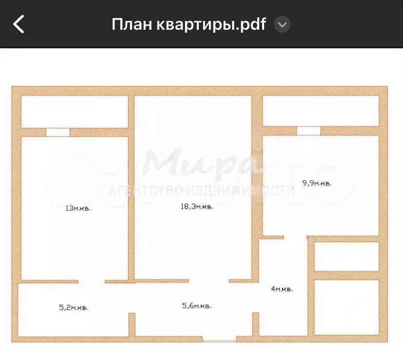 2-к. квартира, 62 м, 23/23 эт. - Фото 0