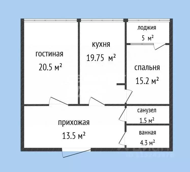2-к кв. Дагестан, Каспийск ул. Зейнудина Батманова, 14А (79.75 м) - Фото 2