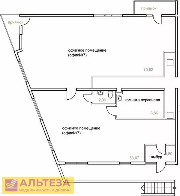 Офис (151 м) - Фото 1