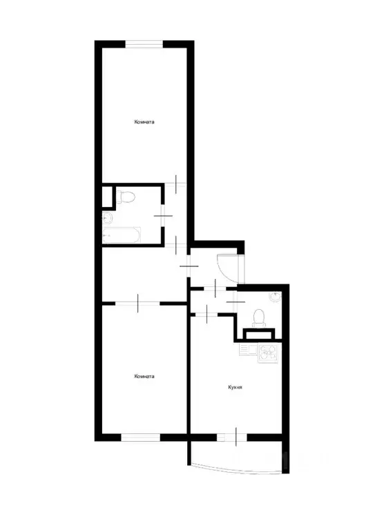 2-к кв. Московская область, Красногорск бул. Красногорский, 17 (55.0 ... - Фото 1