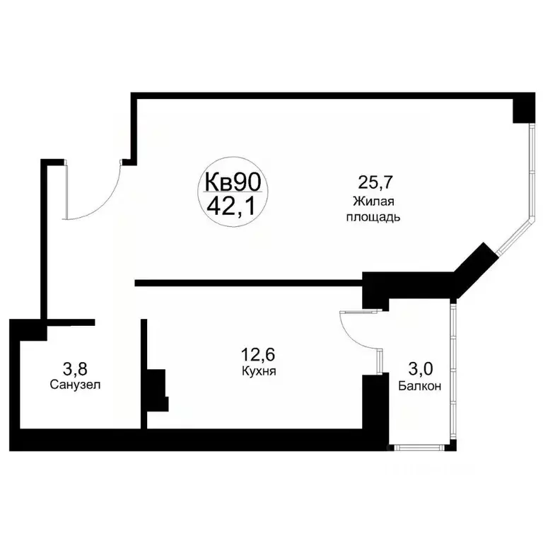 1-к кв. Московская область, Рузский муниципальный округ, Тучково пгт ... - Фото 1