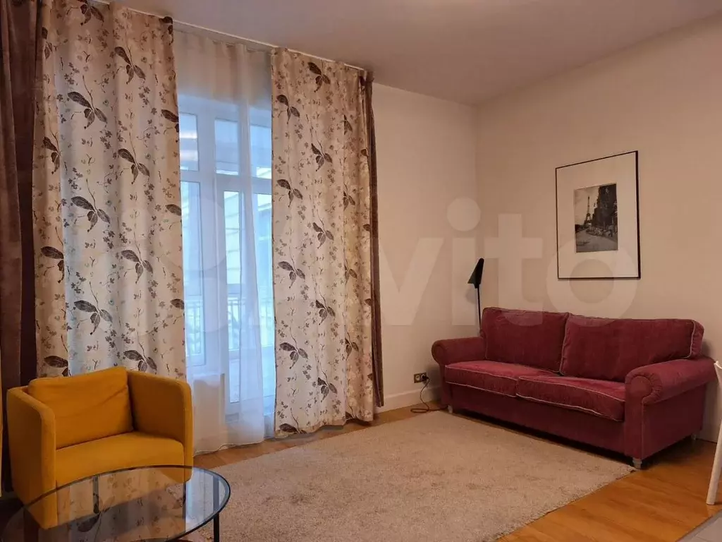 1-к. квартира, 44 м, 2/7 эт. - Фото 1