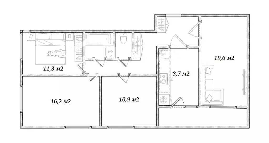 4-комнатная квартира: Екатеринбург, Соликамская улица, 3 (84 м) - Фото 0