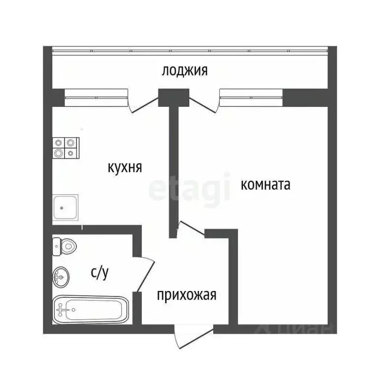 1-к кв. Ульяновская область, Ульяновск ул. Варейкиса, 16А (39.3 м) - Фото 2