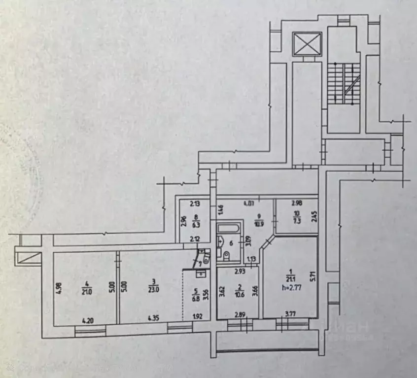4-к кв. Пермский край, Пермь ул. Маршала Рыбалко, 12А (112.5 м) - Фото 2