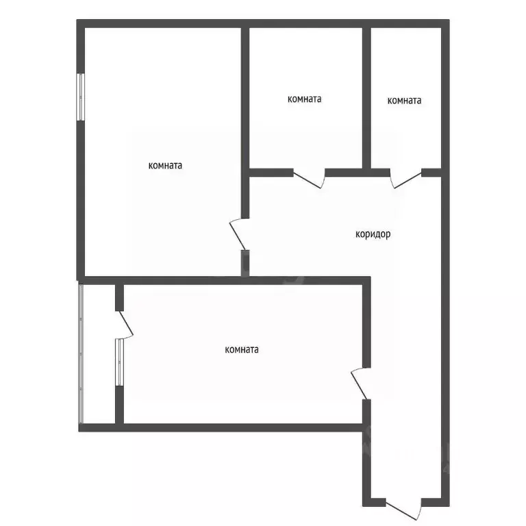 1-к кв. Воронежская область, Воронеж ул. Антонова-Овсеенко, 33Б (46.0 ... - Фото 2