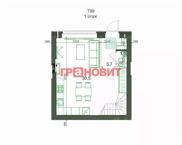 3-к кв. Новосибирская область, Новосибирский район, Мичуринский ... - Фото 1