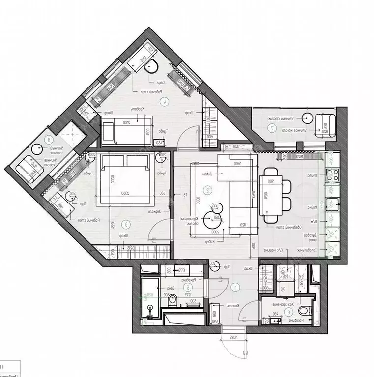 3-к. квартира, 88 м, 5/7 эт. - Фото 0