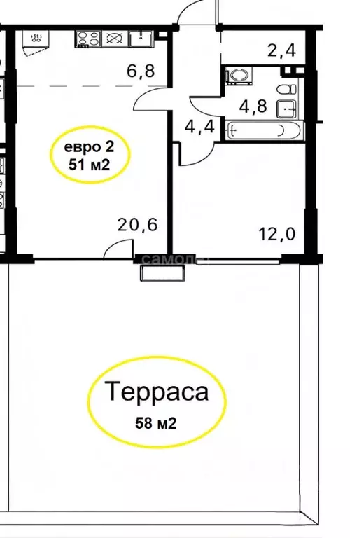 2-к кв. Москва ул. Братьев Гранат, 6 (51.0 м) - Фото 2