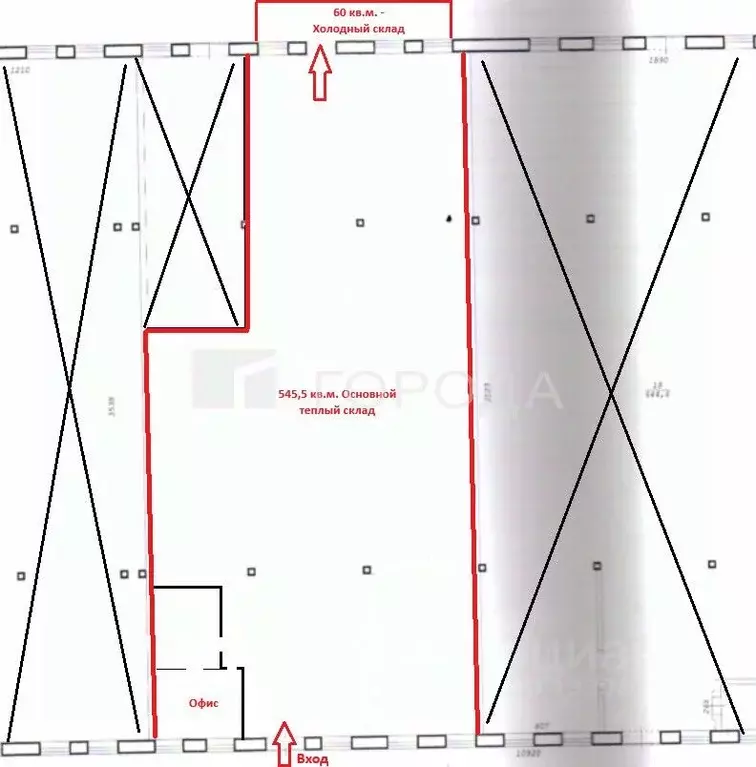 Склад в Новосибирская область, Новосибирск Толмачевская ул., 19к3 (605 ... - Фото 2