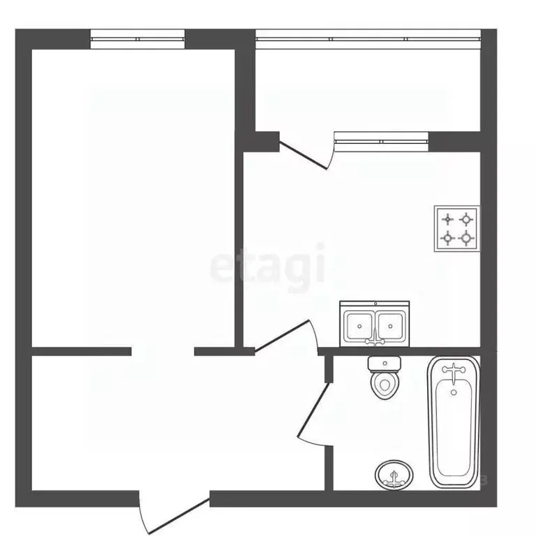 1-к кв. Санкт-Петербург ул. Гудиловская, 5к1 (37.0 м) - Фото 2