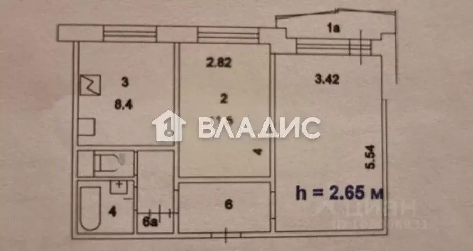 2-к кв. Москва Веневская ул., 25 (50.6 м) - Фото 2