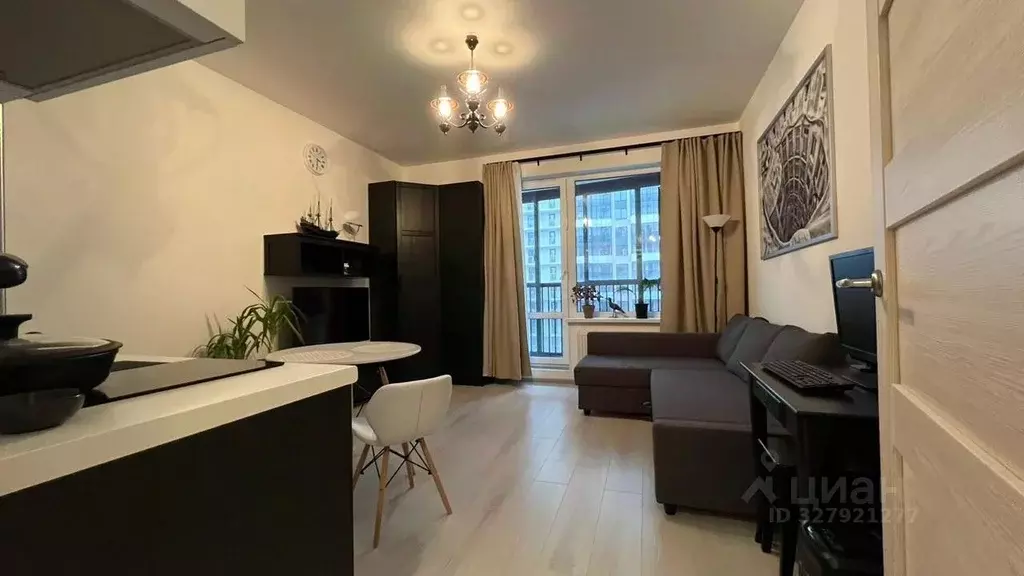 Студия Санкт-Петербург аллея Арцеуловская, 19 (25.0 м) - Фото 2