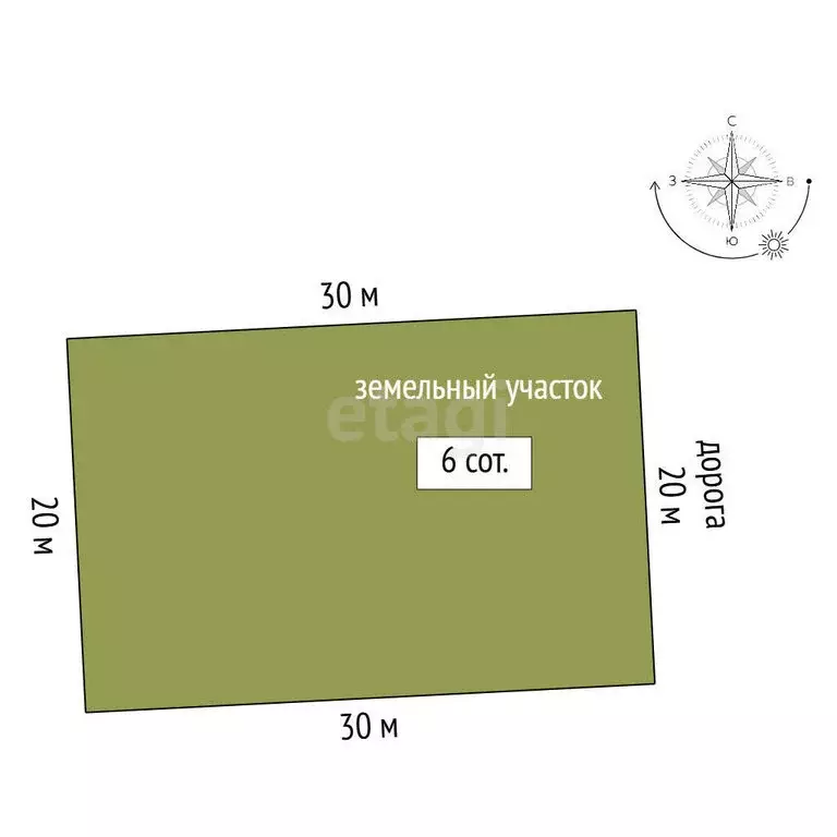 Участок в Мирное, улица Эмира Челбаша (6 м) - Фото 1