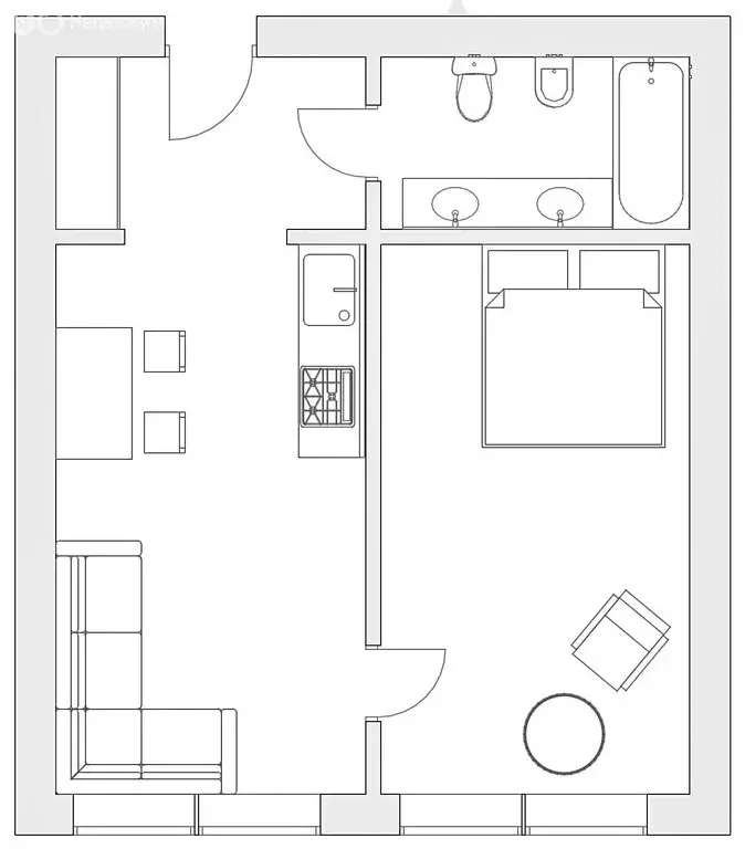 1-комнатная квартира: Москва, 4-я улица Марьиной Рощи, 10к3 (44 м) - Фото 1