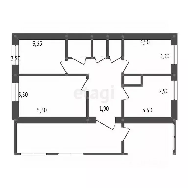 Дом в Амурская область, Ромненский муниципальный округ, с. Поздеевка ... - Фото 2